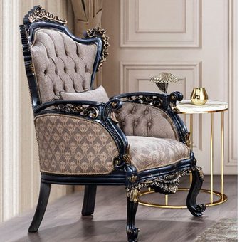 Luxus Barock Sessel Gold Antik Stil