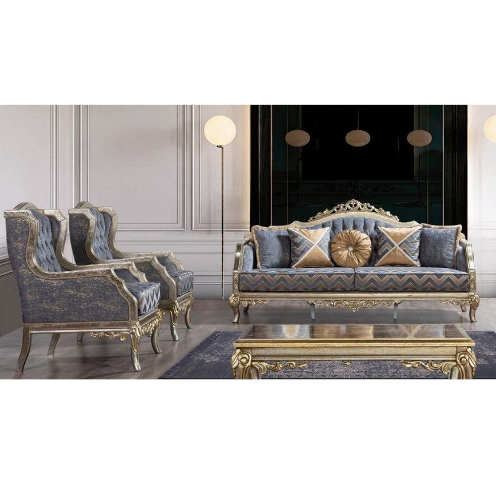 Sofa Set Luxus Möbel von Casa Padrino - Prunkvolle Luxus Hotel Möbel