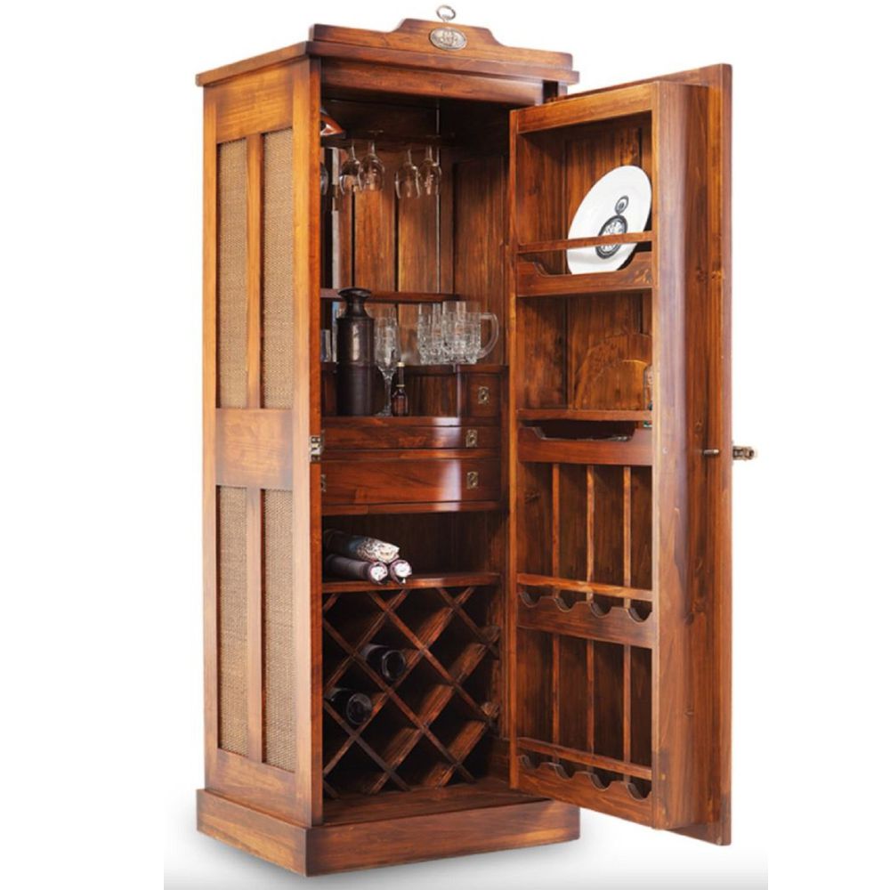 Luxus Vintage Bar aus Massivholz von Casa Padrino - Authentische Repro Möbel Antiquitäten