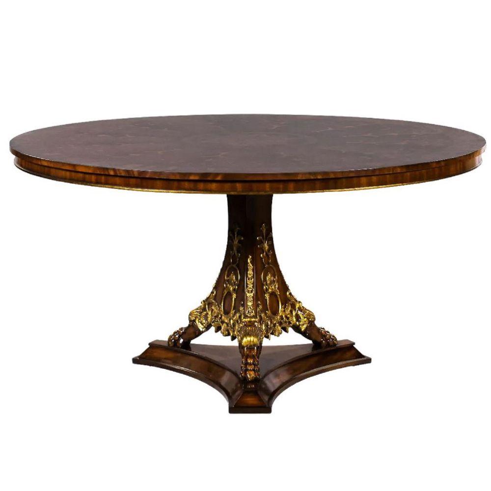 Luxury baroque dining table from Casa Padrino in black gold