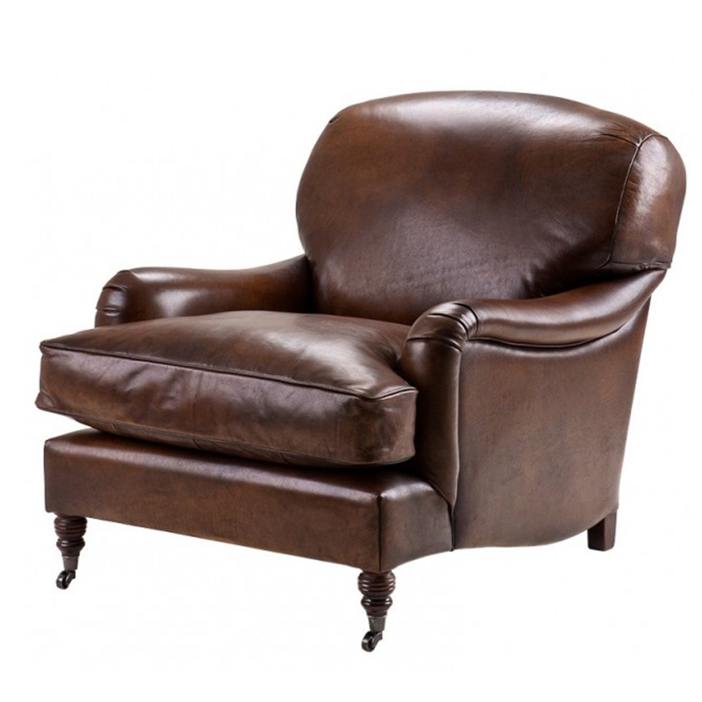 Real leather luxury furniture by Casa Padrino armchair chair sofa bed office