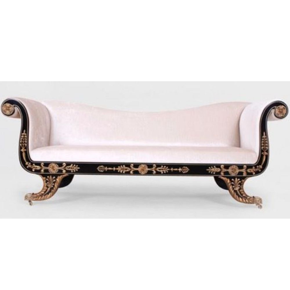 Canapé De Luxe Baroque Crème Or Canapé De Salon Style Antique Château