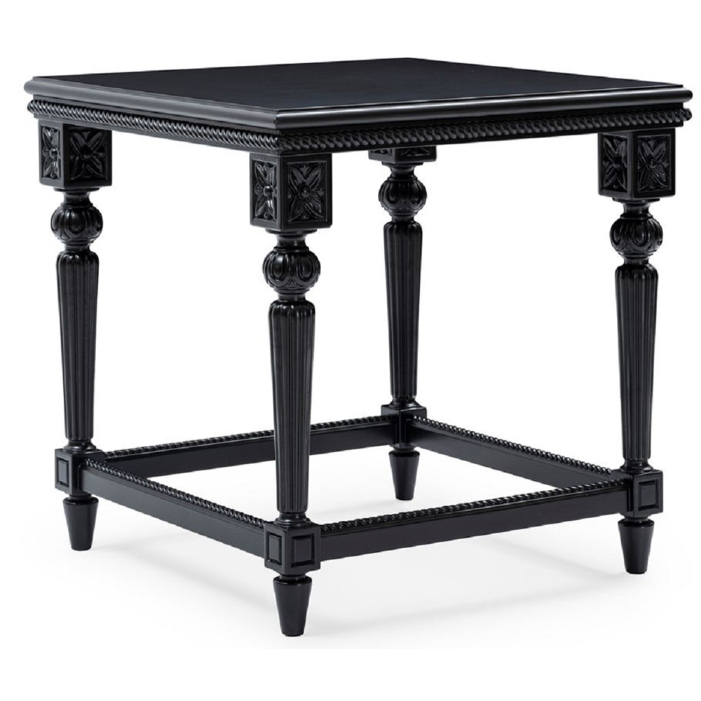 Table d'appoint de luxe baroque mobilier d'hôtel mobilier noir