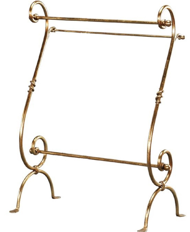 Golden towel holder in Art Nouveau style by Casa-Padrino