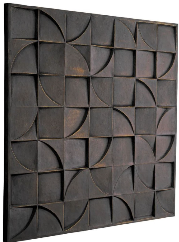 A beautiful brass wall decoration for luxurious hotel corridors and rooms