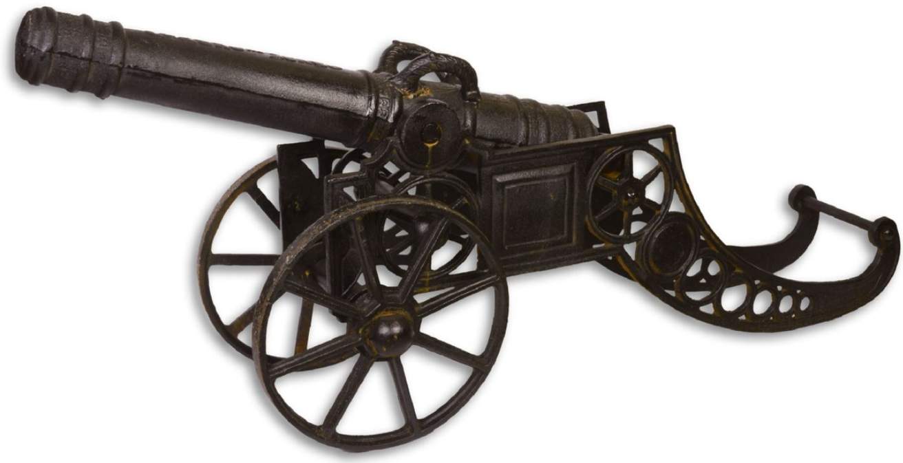 Replica of an antique cannon from the colonial period by Casa Padrino