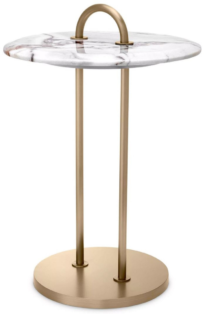 Casa Padrino luxury side table made of marble and metal