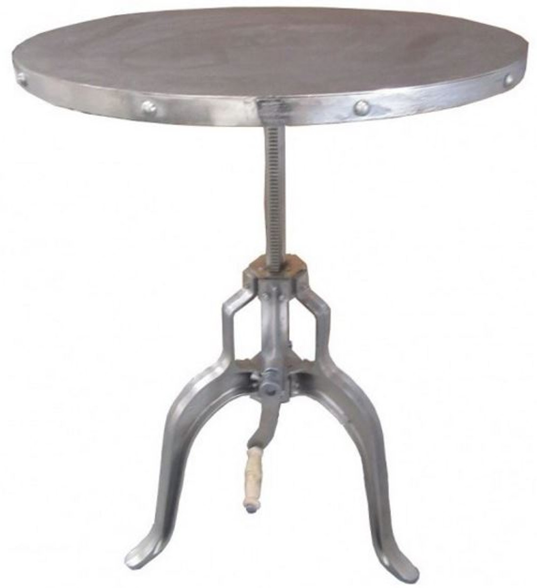 Table d'appoint industrielle argent Table d'appoint industrielle de Casa Padrino Aluminium