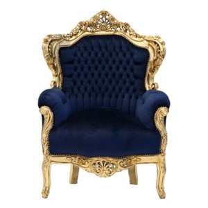4251287776676 - Barock Sessel King Royalblau Gold - Barock Möbel Einrichtung Barockmöbel Barocksessel 4251287776676 - Barock Sessel King Royalblau Gold - Barock Möbel Einrichtung Barockmöbel Barocksessel