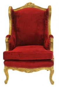 4251549345268 - Barock Lounge Thron Sessel Bordeaux Rot Gold - Antik Stil Ohrensessel 4251549345268 - Barock Lounge Thron Sessel Bordeaux Rot Gold - Antik Stil Ohrensessel