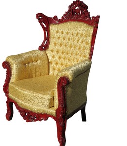4251287777130 - Barock Sessel Al Capone Gold Muster   Braunrot 90 x 80 x H 127 cm -  Wohnzimmer MÃ¶bel - Limited Edition