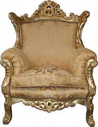 4251287777345 - Barock Sessel Al Capone Mod2 Gold Muster Gold 90 x 80 x H 127 cm - Barock Möbel 4251287777345 - Barock Sessel Al Capone Mod2 Gold Muster Gold 90 x 80 x H 127 cm - Barock Möbel
