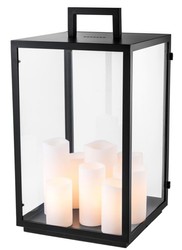 4251287778014 - Luxus Tischleuchte Schwarz 35 x 35 x H 65 cm - Hotel Restaurant Tischlampe