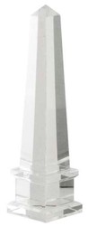 4251287778205 - Luxus Kristallglas Obelisk 65 x 65 x H 26 cm - Designer Wohnzimmer Hotel Dekoration