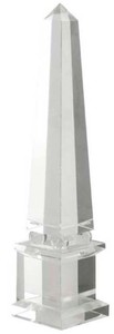 4251287778229 - Luxus Kristallglas Obelisk 11 x 11 x H 49 cm - Designer Wohnzimmer Hotel Dekoration