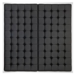 4251287778267 - Luxus Hotel Bett-Kopfteil Schwarz 180 x H 180 cm - Designer SchlafzimmermÃ¶bel