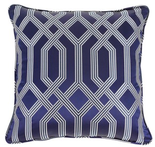 4251287778557 - Luxus Kissen blau mit Muster 60 x 60 cm - Luxus Accessoires