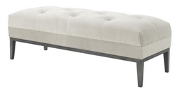 4251287778687 - Designer Sitzbank Hellgrau 130 x 50 x H 46 cm - Luxus Kollektion
