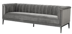 4251287778854 - Sofa Grau 230 x 86 x H 75 cm - Luxus Kollektion