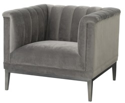 4251287778960 - Luxus Sessel Grau 89 x 86 x H 75 cm - WohnzimmermÃ¶bel