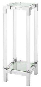 4251287779103 - Luxus Beistelltisch   SÃ¤ule Silber 35 x 35 x H 100 cm - Luxus Designer MÃ¶bel