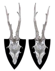 4251287779257 - Wohnzimmer Wandgeweihe   Wanddekoration Hirsch SchÃ¤del 2er Set - Luxus Hotel Dekoration