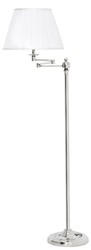 4251287779516 - Stehleuchte silber mit weiÃem Lampenschirm - Luxus Hotel MÃ¶bel