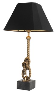 4251287779936 - Luxus Tischleuchte mit Granitsockel vintage messing   schwarz - Luxus Kollektion