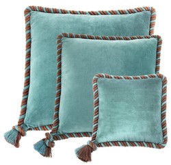 4251287779950 - Zierkissen 3er Set aqua blau - Luxus Wohnzimmer   Hotel Kollektion