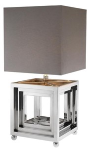 4251287780130 - Designer Edelstahl Tischleuchte - Luxus QualitÃ¤t