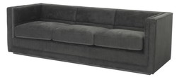 4251287780208 - Luxus 3er Sofa Anthrazitgrau 231 x 86 x H 735 cm - Luxus Wohnzimmer Sofa