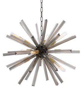 4251287780475 - Luxus Wohnzimmer Kronleuchter mit Rauchglas Durchmesser 75 cm - Designer Kollektion