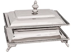 4251287780628 - Schmuckkasten Silber 15 x 10 x H 11 cm - Luxus Schmuckbox