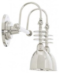 4251287780673 - Luxus Doppel Wandleuchte Silber 465 x 265 x H 405 cm - Hotel Kollektion