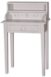 4251287780987 - Landhausstil Schreibtisch mit 3 Schubladen 65 x 40 x H 102 cm - WohnzimmermÃ¶bel