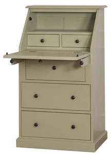 4251287781038 - Landhausstil SekretÃ¤r mit 5 Schubladen 65 x 45 x H 110 cm - MÃ¶bel im Landhausstil