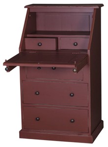 4251287781052 - Landhausstil SekretÃ¤r mit 5 Schubladen 65 x 45 x H 110 cm - MÃ¶bel im Landhausstil