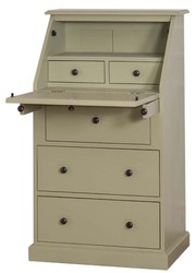 4251287781038 - Landhausstil SekretÃ¤r mit 5 Schubladen 65 x 45 x H 110 cm - MÃ¶bel im Landhausstil