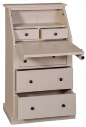 4251287781045 - Landhausstil SekretÃ¤r mit 5 Schubladen 65 x 45 x H 110 cm - MÃ¶bel im Landhausstil