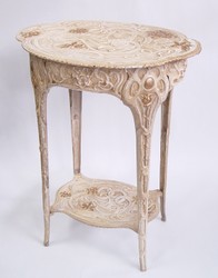 4251287781090 - Barock Beistelltisch aus Schmiedeeisen - 465 cm x 36 cm x H 605 cm - Vintage Nostalgie