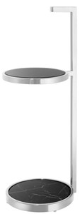 4251287781298 - Luxus Edelstahl Beistelltisch Silber   Schwarz - Hotel MÃ¶bel