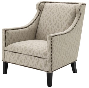 4251287781328 - Wohnzimmer Sessel Grau 74 x 81 x H 89 cm - Luxus Ohrensessel