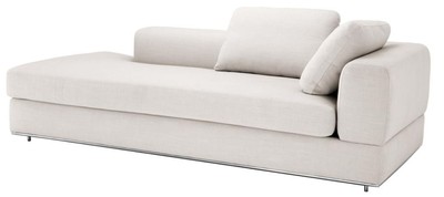 4251287781823 - Designer Sofa Naturfarbig Rechtsseitig 231 x 101 x H 85 cm - Luxus Wohnzimmer MÃ¶bel