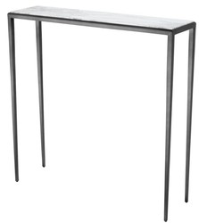 4251287782059 - Wohnzimmer Konsole in bronze mit weiÃer Marmorplatte 90 x 245 x H 90 cm - Luxus MÃ¶bel