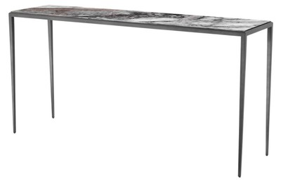 4251287782066 - Wohnzimmer Konsole in bronze mit weiÃer Marmorplatte 152 x 40 x H 76 cm - Luxus MÃ¶bel