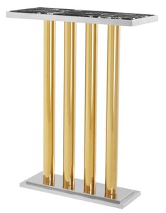 4251287782073 - Luxus Konsole Gold 70 x 30 x H 93 cm - Designer Hotel MÃ¶bel