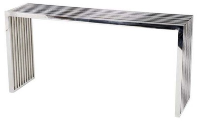 4251287782431 - Luxus Edelstahl Konsolentisch 150 x 38 x H 73 cm - DesignermÃ¶bel