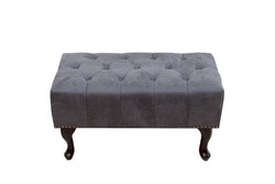 4251287782837 - Chesterfield FuÃhocker Grau Antik Look aus dem Hause Casa Padrino