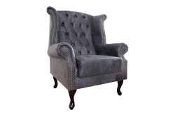 4251287782875 - Chesterfield Sessel Antik Grau aus dem Hause Casa Padrino