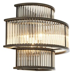 4251287783421 - Hotel Restaurant Wandlampe Bronze 35 x 19 x H 28 cm - Wohnzimmer Wandleuchte